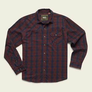 Howler Bros Harkers Flannel Button Down Burgundy Plaid Size M Casual Outdoor